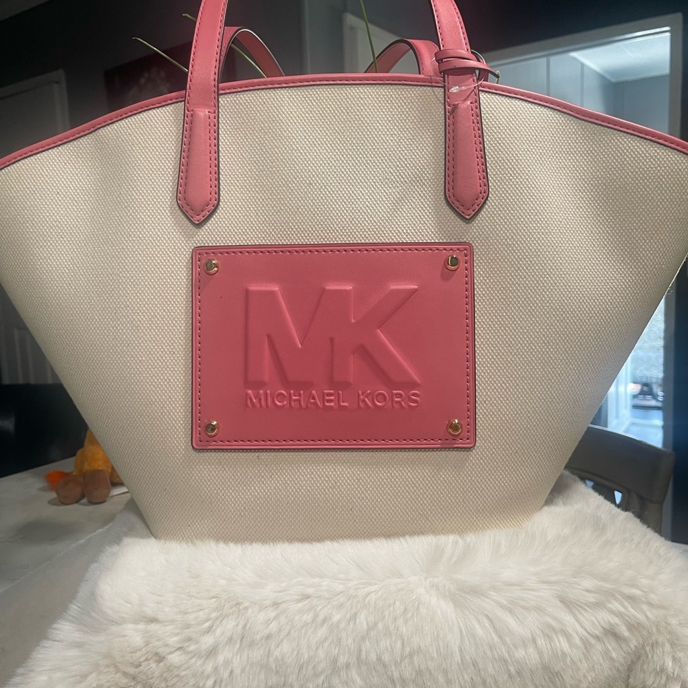 Michael Kors Cotton Canvas Tote Bag
